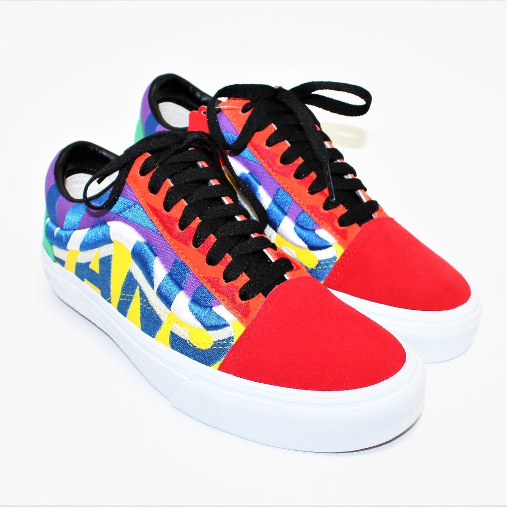 Vans Old Skool Embroidered Logo Colorful Men's 6.5 New!